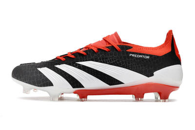 Men's Adidas Predator Accuracy+ FG Football Boots - Black/White/Red