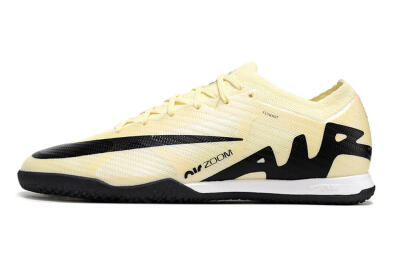 Men's Nike Air Zoom Mercurial Vapor 15 Elite IC Football Shoes - Beige/Black/White