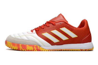 Men's Adidas Top Sala IC Football Shoes - White/Red/Yellow