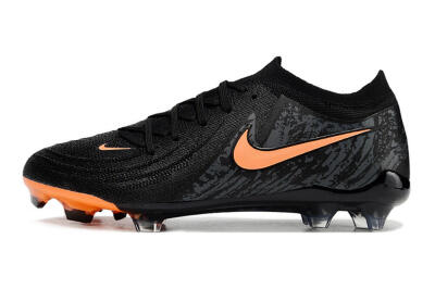 Men's Nike Phantom Luna Elite FG Football Boots - Black/Orange/Grey