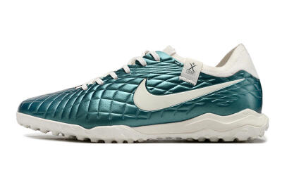 Men's Nike Tiempo Legend 10 Pro TF Football Shoes - Jade/White