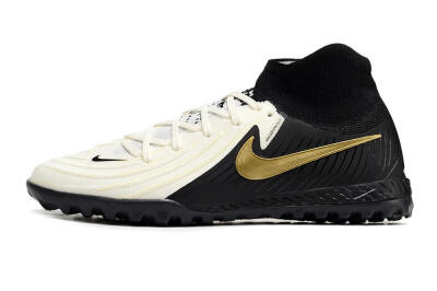 Men's Nike Phantom Luna Elite NU TF Football Shoes - White/Black/Gold