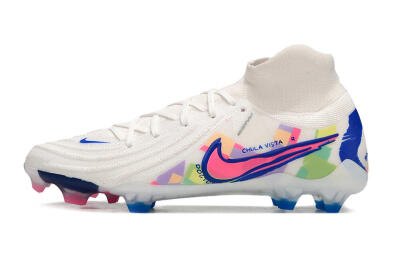 Unisex Nike Phantom Luna Elite FG Football Boots - White/Rainbow