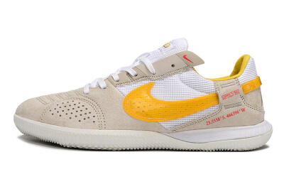 Men's Nike Street Gato IC Football Shoes - Beige/Yellow/White