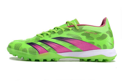 Men's Adidas Predator Elite TF Football Shoes - Green/Purple/Pink