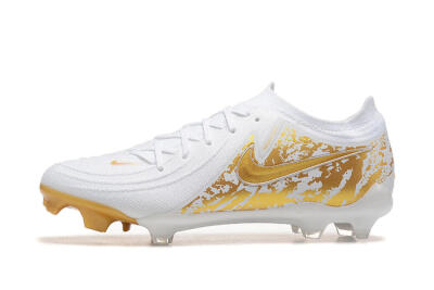 Men's Nike Phantom Luna Elite NU FG Football Boots - White/Gold