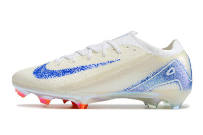 Unisex Nike Air Zoom Mercurial Vapor 16 Elite FG Football Boots - Beige/Blue/Orange