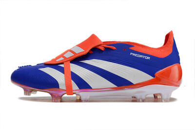 Unisex Adidas Predator Elite Foldover Tongue FG Football Boots - Blue/White/Red
