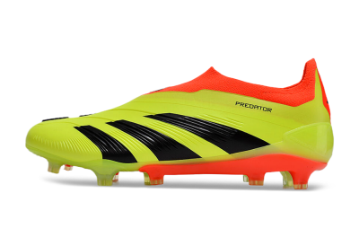 Men's Adidas Predator Accuracy+ Laceless FG Football Boots - Yellow/Black/Orange