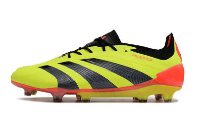 Men's Adidas Predator Elite FG Football Boots - Yellow/Black/Orange