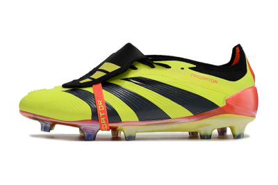 Men's Adidas Predator Elite Foldover Tongue FG Football Boots - Yellow/Black/Orange