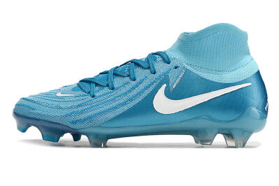 Men's Nike Phantom Luna Elite NU FG Football Boots - Light Blue/White