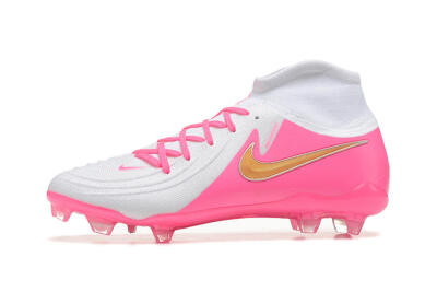 Men's Nike Phantom Luna Elite NU FG Football Boots - White/Pink/Gold