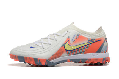 Men's Nike Phantom GX 2 Elite TF Football Shoes - White/Blue/Yellow/Orange