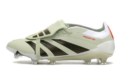 Men's Adidas Predator Elite Foldover Tongue FG Football Boots - Beige/Black/White