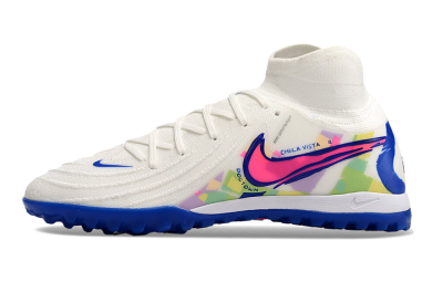 Men's Nike Phantom GX 2 Luna Elite TF Football Shoes - White/Blue/Pink