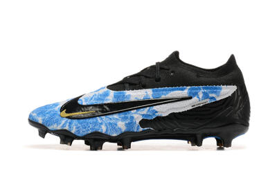 Men's Nike Phantom GX Elite FG Football Boots - Blue/Grey/Black/Gold