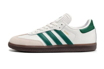 Men's Adidas Samba Messi Indoor TF Football Shoes - Grey/White/Green