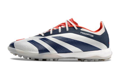 Men's Adidas Predator 24 Elite TF Football Shoes - White/Blue/Red