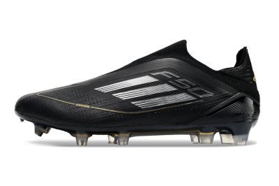 Men's Adidas F50 Adizero FG Football Boots - Black/Silver/Gold