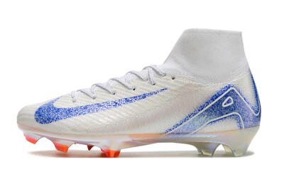 Unisex Nike Air Zoom Mercurial Superfly 10 Elite FG Football Boots - Grey/Blue/Orange