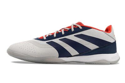 Men's Adidas Predator 24 Elite IC Football Shoes - Grey/Blue/Red
