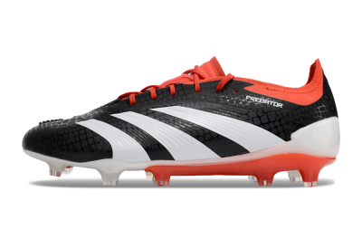 Men's Adidas Predator Elite FG Football Boots - Black/White/Red