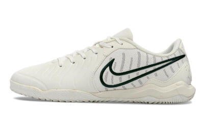 Men's Nike Tiempo Legend 10 Academy IC Football Shoes - White/Green