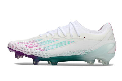 Men's Adidas X23 crazyfast.1 Messi FG Football Boots - White/Pink/Green