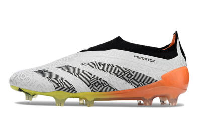 Men's Adidas Predator Accuracy+ FG Football Boots - White/Black/Orange
