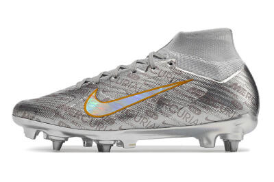 Men's Nike Air Zoom Mercurial Superfly 9 Elite SG Football Boots - Silver/Gold