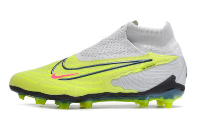 Men's Nike Phantom GX Elite FG Football Boots - Grey/Green/Pink