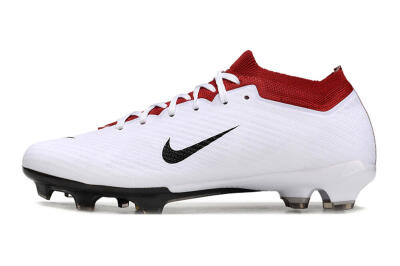 Unisex Nike Air Zoom Mercurial Vapor 15 Elite FG Football Boots - White/Black/Red