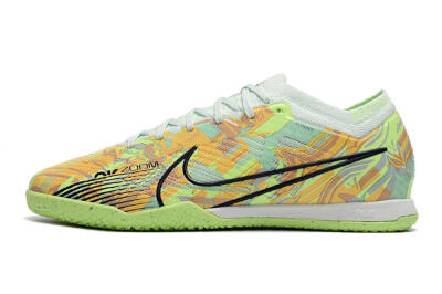 Unisex Nike Air Zoom Mercurial Vapor 15 Elite IC Football Shoes - Green/Orange/Black