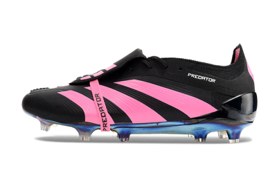 Men's Adidas Predator Elite Foldover Tongue FG Football Boots - Black/Pink/Gold