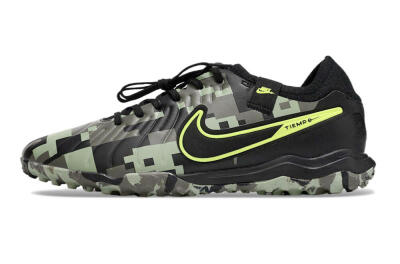 Men's Nike Tiempo Legend 10 Pro TF Football Shoes - Camo/Black/Yellow