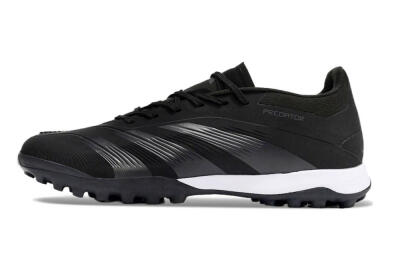 Men's Adidas Predator 24 Elite TF Football Shoes - Black/White