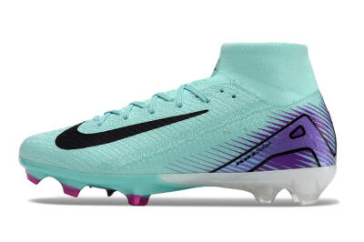 Men's Nike Air Zoom Mercurial Superfly 10 Elite FG Football Boots - Jade/Black/Purple