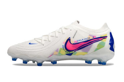 Men's Nike Phantom Luna Elite AG Football Boots - White/Pink/Blue