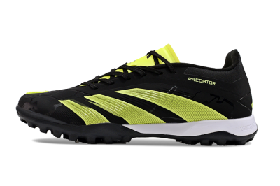 Men's Adidas Predator 24 Elite TF Football Shoes - Black/Yellow/White
