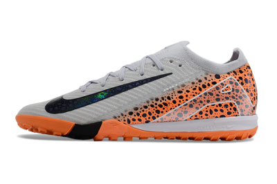 Men's Nike Air Zoom Mercurial Vapor 15 Elite TF Football Shoes - Grey/Orange/Black