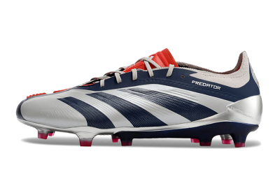 Men's Adidas Predator Accuracy Elite FG Football Boots - Silver/Blue/Red
