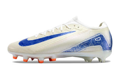 Unisex Nike Air Zoom Mercurial Vapor 16 Elite AG Football Boots - Beige/Blue