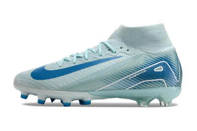Unisex Nike Air Zoom Mercurial Superfly 10 Elite AG Football Boots - Jade/Beige/Blue