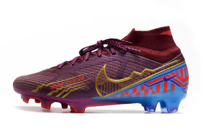 Men's Nike Air Zoom Mercurial Superfly 9 Elite FG Football Boots - Purple/Blue/Gold