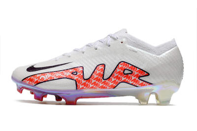 Men's Nike Air Zoom Mercurial Vapor 15 Elite FG Football Boots - White/Red