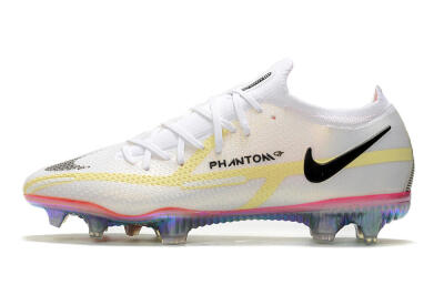 Men's Nike Phantom GT 2 Elite FG Football Boots - White/Yellow/Black