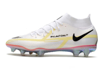 Men's Nike Phantom GT 2 Elite DF FG Football Boots - White/Yellow/Black