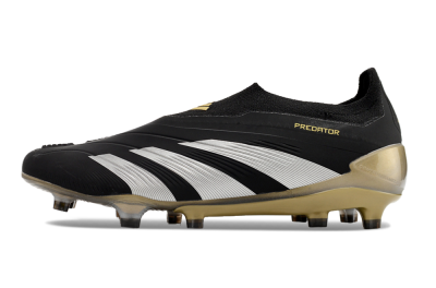 Men's Adidas Predator Accuracy+ FG Football Boots - Black/White/Gold