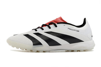 Men's Adidas Predator 24 Elite TF Football Shoes - White/Black/Red